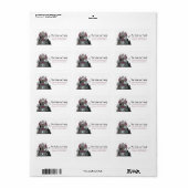 Spooky Halloween Haunted House Moon Etiket (Full Sheet)