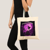 Spooky Halloween Haunted House Tote Bag (Voorkant (product))