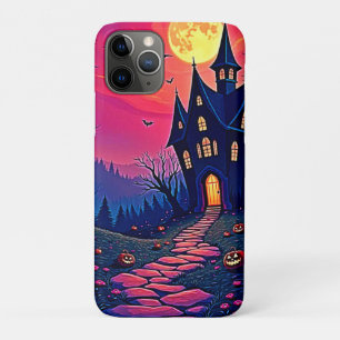 Spooky Halloween Haunted Mansion Art iPhone 11 Pro Hoesje