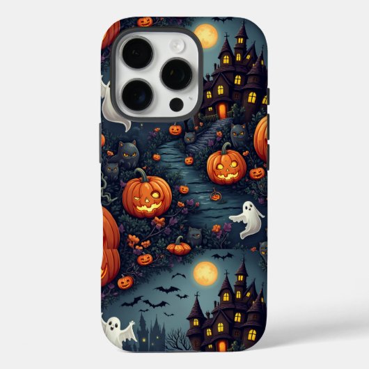 Spooky Halloween Haunted Night iPhone 16 Pro Hoesj Case-Mate iPhone Case (Achterkant)