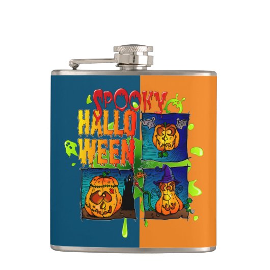 Spooky Halloween Heupfles (Voorkant)