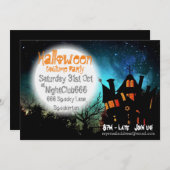 Spooky Halloween House Kaart (Voorkant / Achterkant)