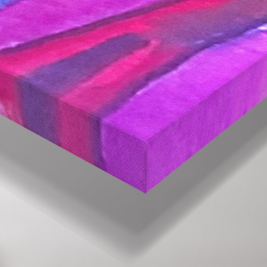 Spooky Halloween Houses Watercolor Canvas Afdruk (Hoek(Onderkant))