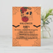 Spooky Halloween Invitation Kaart (Staand voorkant)