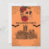 Spooky Halloween Invitation Kaart (Achterkant)