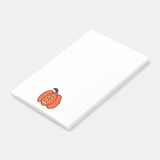 Spooky Halloween Jack o Lantern Post-it® Notes (Schuin)