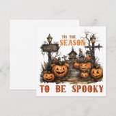 Spooky Halloween-kaart (Voorkant / Achterkant)