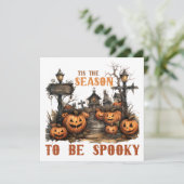 Spooky Halloween-kaart (Staand voorkant)