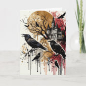 Spooky Halloween Kaart (Voorkant)