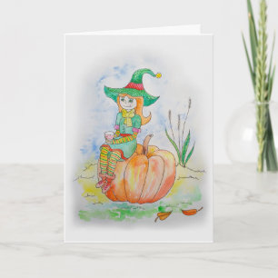 Spooky Halloween-kaart Kaart