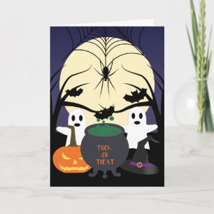 Spooky Halloween-kaart Kaart