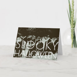 Spooky Halloween Kaart Sjabloon