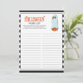 Spooky Halloween Kaarten van de Gedekte Lijst van (Staand voorkant)