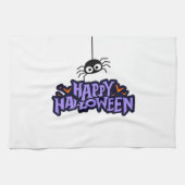 Spooky Halloween keukenhanddoek (Horizontaal)