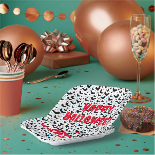 Spooky Halloween knuppel ontworpen papieren Bord