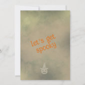 Spooky Halloween kostuum feest Kaart (Achterkant)