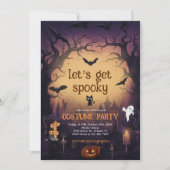 Spooky Halloween kostuum feest Kaart (Voorkant)