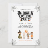 Spooky Halloween kostuum party kinder uitnodiging (Voorkant)