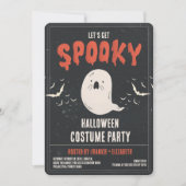 Spooky Halloween kostuumfeest Kaart (Voorkant)