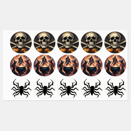 Spooky Halloween Labels (Vel)
