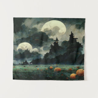 Spooky Halloween Landscapes Wandkleed