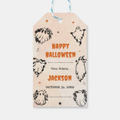 Spooky Halloween Leuke Ghost Cadeaulabel (Achterkant)
