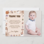 Spooky Halloween Leuke Ghost Foto Bedankkaart (Voorkant)