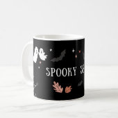 Spooky Halloween Mok – Pompoen, Ghost & Witch Coff (Voorkant links)