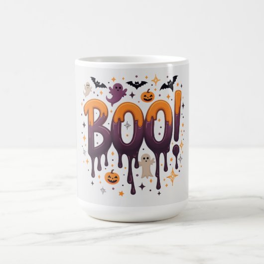 Spooky Halloween Mok - Schattige en leuk ontwerp (Center)