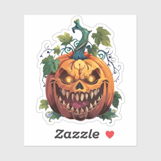 Spooky Halloween Monster Sticker (Vel)