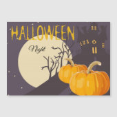  Spooky Halloween Moon en Pumpkin bij nacht (Voorkant)