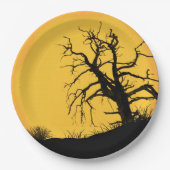 Spooky Halloween Moon Paper Bord (Voorkant)