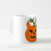 Spooky Halloween Mug – Cute Ghost Coffee Cup | Tri Koffiemok (Voorkant links)