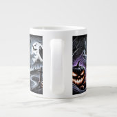 Spooky Halloween Night: Haunted Pumpkins en Ghost Extra Grote Beker (Achterkant)
