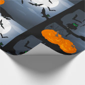 Spooky Halloween Night Scene Cadeaupapier