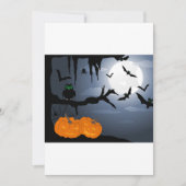 Spooky Halloween Night Scene Kaart (Voorkant)