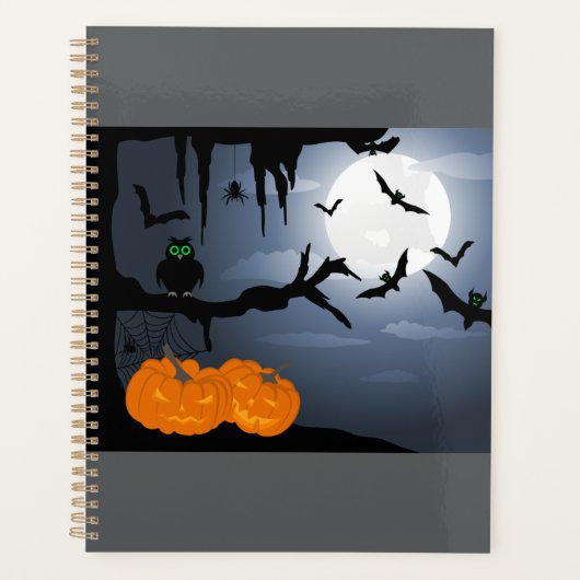 Spooky Halloween Night Scene Planner (Voorkant)