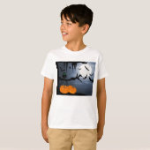 Spooky Halloween Night Scene T-shirt (Voorkant volledig)