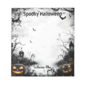 Spooky Halloween Notitieblok (Voorkant)