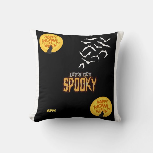 Spooky Halloween-ontwerp Kussen (Voorkant)