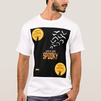 Spooky Halloween-ontwerp T-shirt