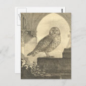 Spooky Halloween Owl Briefkaarten (Voorkant / Achterkant)