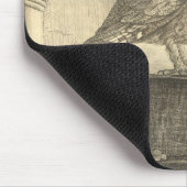 Spooky Halloween Owl Mousepad Muismat (Hoek)