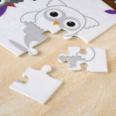 Spooky Halloween Owls Legpuzzel (Zijkant)
