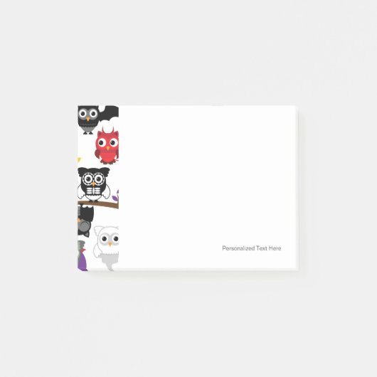Spooky Halloween Owls Post-it® Notes (Voorkant)