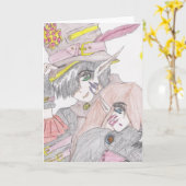 Spooky Halloween Paar Kaart (Gele Bloem)