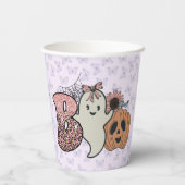 Spooky Halloween Papieren Bekers (Achterkant)