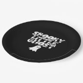 Spooky Halloween Papieren Bordje (Gekanteld)