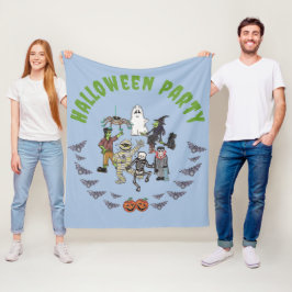Spooky Halloween Party Fleece Deken