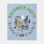 Spooky Halloween Party Fleece Deken (Voorkant)